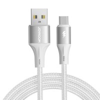  USB kabelis Joyroom SA25-AC3 USB to USB-C 3A 2.0m white 